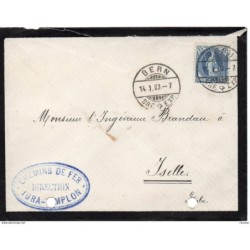 Carta con matasellos de bern 1903