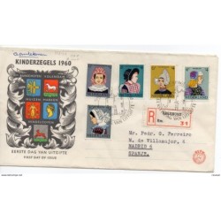 Carta con serie n 72832 de 1960 circulada