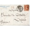 Carta con matasellos 1872 Voiron direccion madrid
