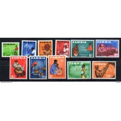 Sellos de la serie 417 incompleta  zambia