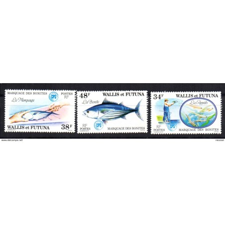 Sellos de peces  wallis et futuna n 2289 y 231