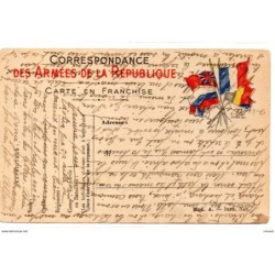 Tarjeta  corespondance des armees de la republique