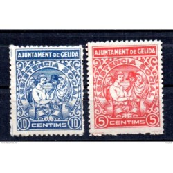 2 viñetas de ayuntamiento de gelida