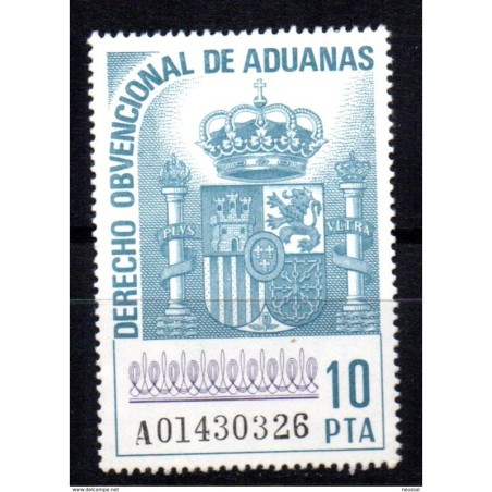 Sello de derecho obvencional de aduanas 10pts