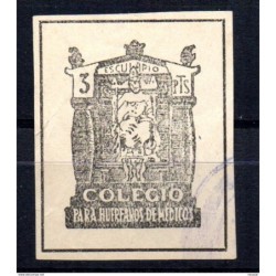 Sello colegio para huerfanos de medicos 3 pts