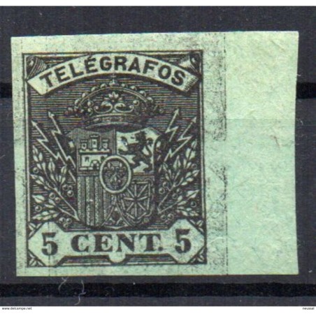 Sello sin dentar telegrafo