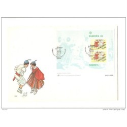 Sobre de primer dia madeira 1981