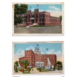 2 tarjetas postales circuladas