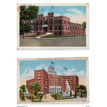 2 tarjetas postales circuladas