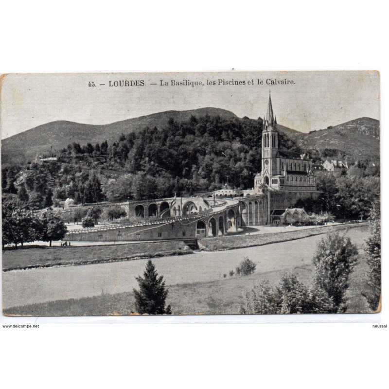 Tarjeta postal de Lourdes Tarjeta postal de Lourdes