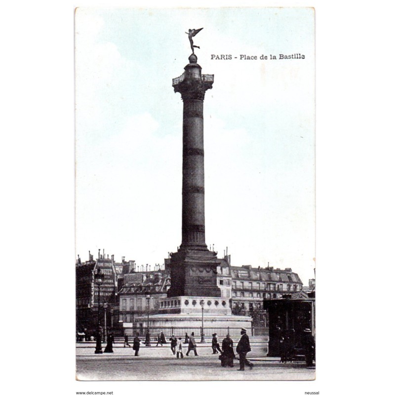 Tarjeta postal de Paris Place de la bastille Tarjeta postal de Paris Place de la bastille