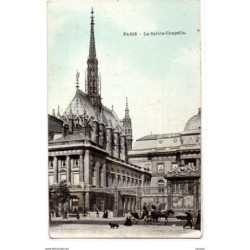 Tarjeta postal  de Paris la saintechapelle