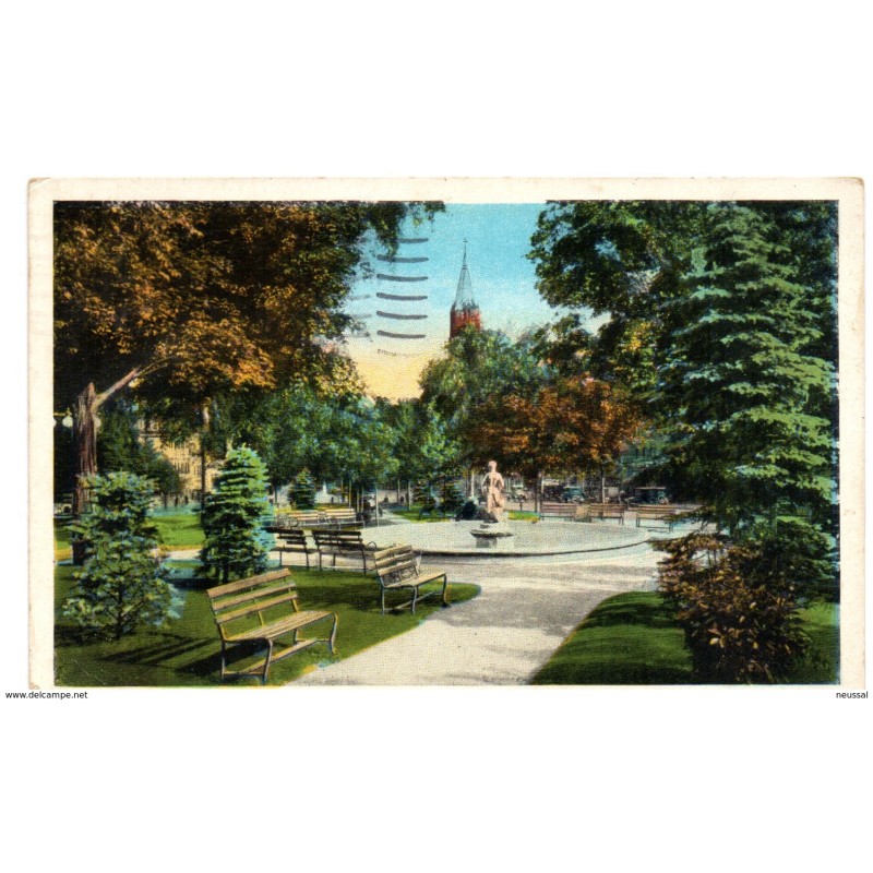 Tarjeta postal circulada 1932 Fitchburg Tarjeta postal circulada 1932 Fitchburg