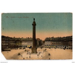 Tarjeta postal  circulada  Place vendome
