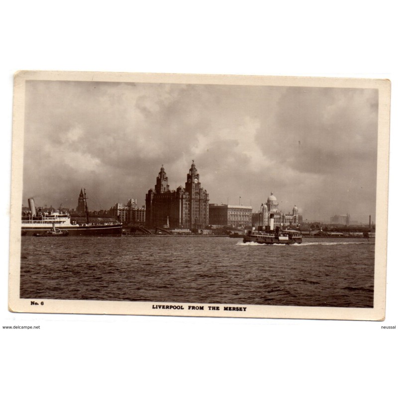 Tarjeta postal Liverpool from the mersey Tarjeta postal Liverpool from the mersey