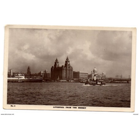 Tarjeta postal  Liverpool from the mersey