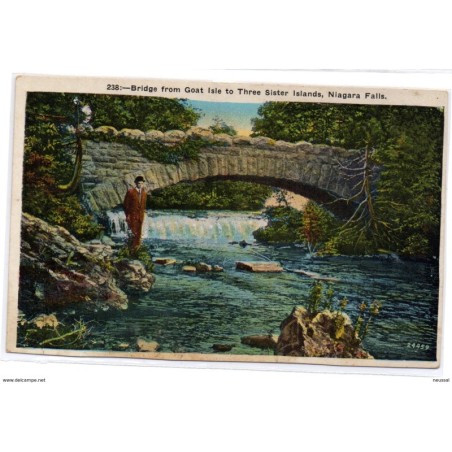 Tarjeta postal  niagara falls  bridge