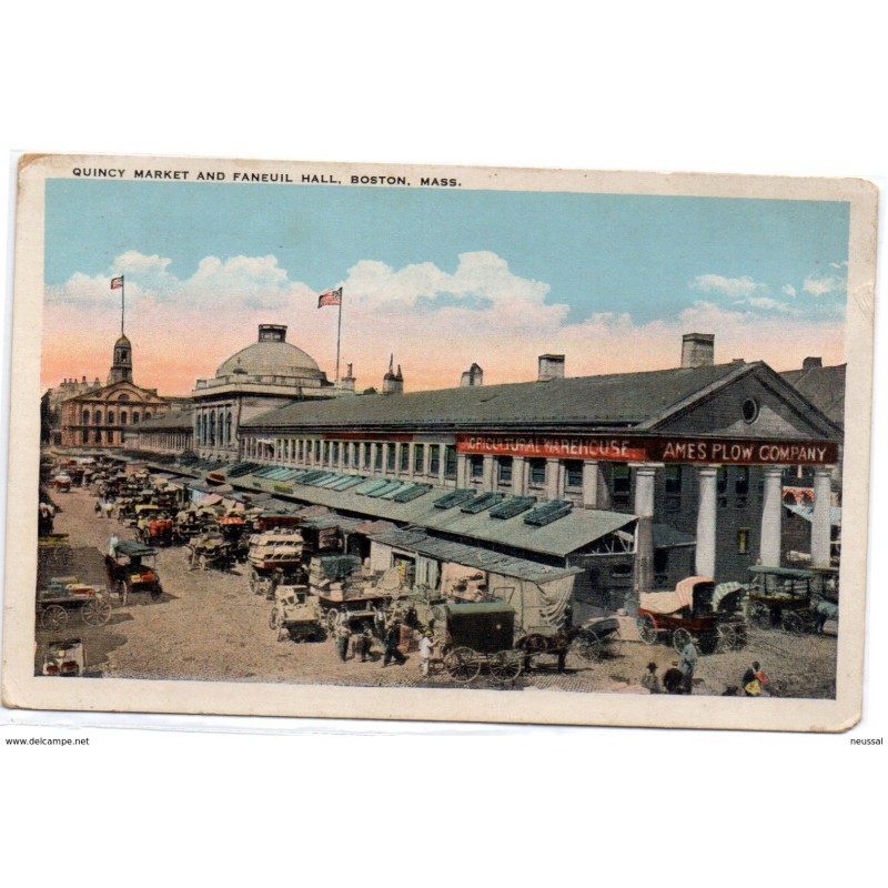 Tarjeta postal quincy market and faneuil hall boston Tarjeta postal quincy market and faneuil hall boston