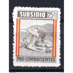 Viñeta  subsidio al combatiente 25cts