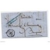 Carta prefilatelica de 1851 con matasello de poitiers