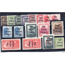 Serie  de Tanger  n 128he138hcce  10 pts no catalogado y otros con cambio de color  Con Certificado