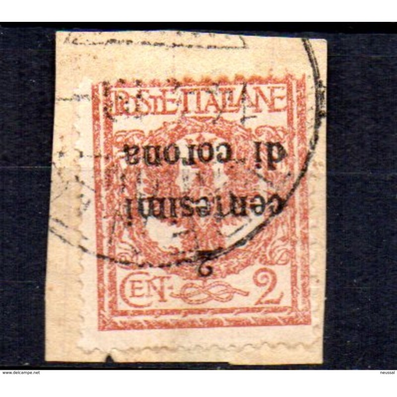 Sello con sobrecarga invertida italia Sello con sobrecarga invertida italia
