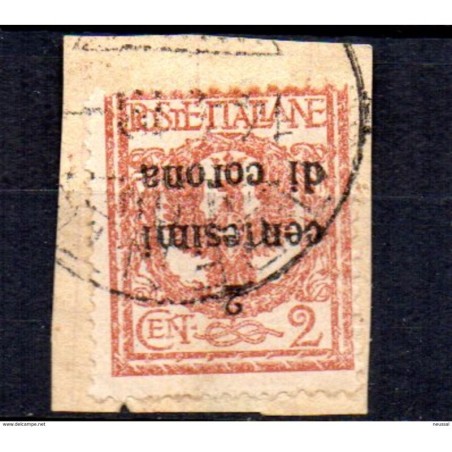 Sello  con sobrecarga invertida italia