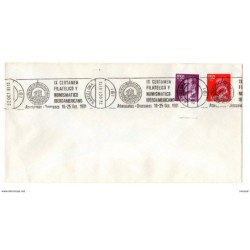 Carta con matasellos  IX certamen filatelico y numismatico iberoamericano 1981