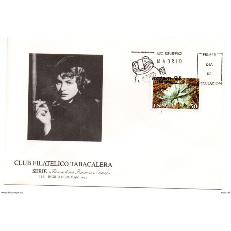 Carta con matasellos primer dia circulacion Fumadores famosos Carta con matasellos primer dia circulacion Fumadores famosos