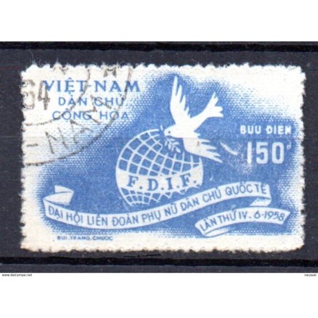 Sello  n  141   Vietnam norte
