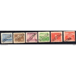 Algunos sellos de la serie 23953  A45 con sobrecarga muestra