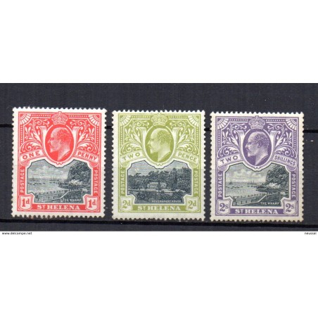 Sellos n 30  31 34  St Helena