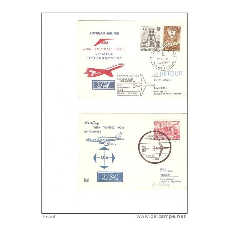 2 cartas una de 1963 y otra 1964 2 cartas una de 1963 y otra 1964