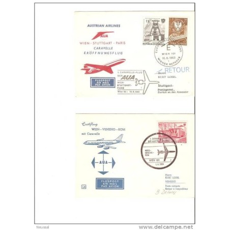 2 cartas una de 1963 y otra 1964