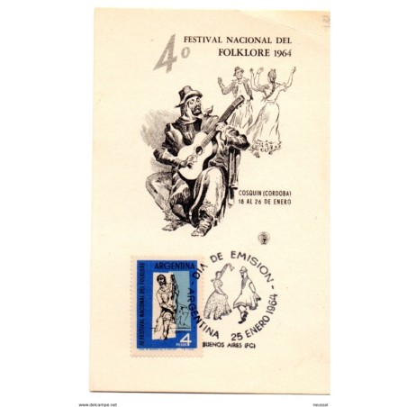 Tarjeta de Argentina 1964