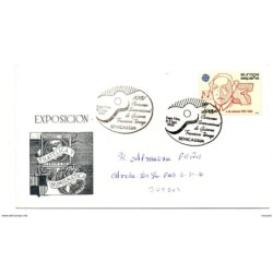 Carta con matasello commemorativo Certamen internacional de guitarra Francisco Tarrega