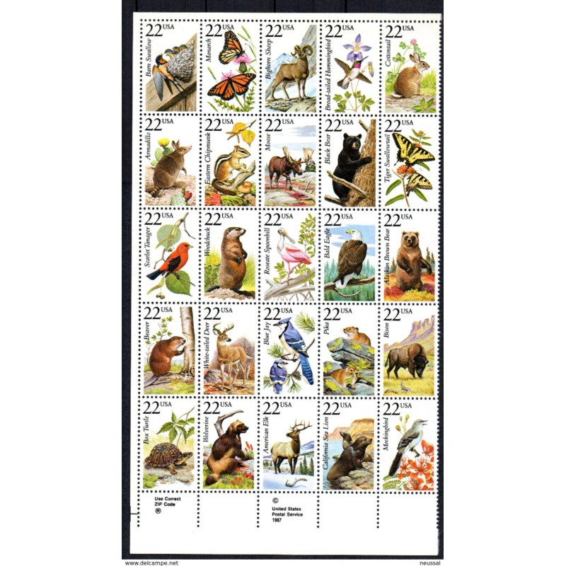 25 sellos de EEUU 25 sellos de EEUU