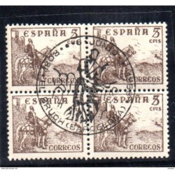 Bloque de 4 con matasellos commemorativo el bruch