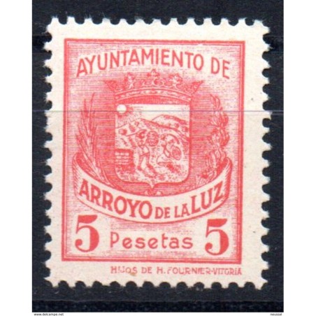 Sello ayuntamiento de arroyo de la luz 5 pts