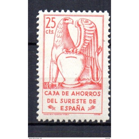 Sello caja de ahorros del sureste de españa 25cts