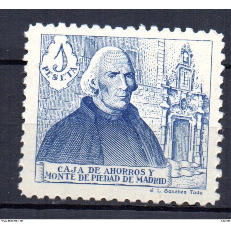 Sello caja de ahorros de monte piedad 1 pts Sello caja de ahorros de monte piedad 1 pts
