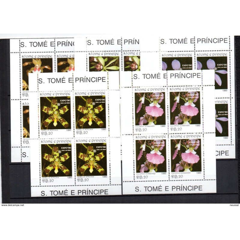 Serie n 10426 en bloque 4 Hb St Tome et principe Serie n 10426 en bloque 4 Hb St Tome et principe