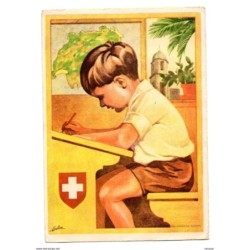 Entero postal  circulado de suiza