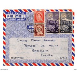 Aerograma  con  matasellos de 1954