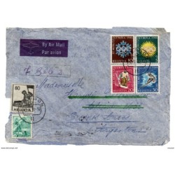 Carta  de suiza con matasellos  de 1948
