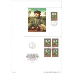 Sobres  primer dia 1985 en bloque 4  tarjeta postal