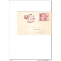 Carta con cuño rojo de san sebastian 1948