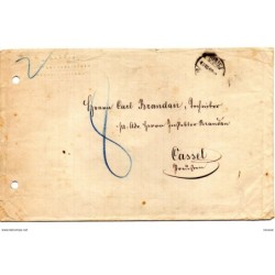 Carta con matasellos zurich 1869