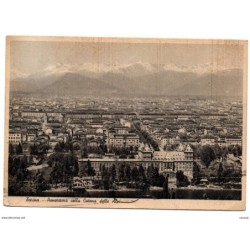 Tarjeta postal  circulada de torino