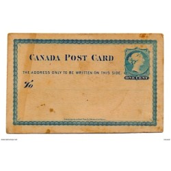 Entero postal de canada one cent